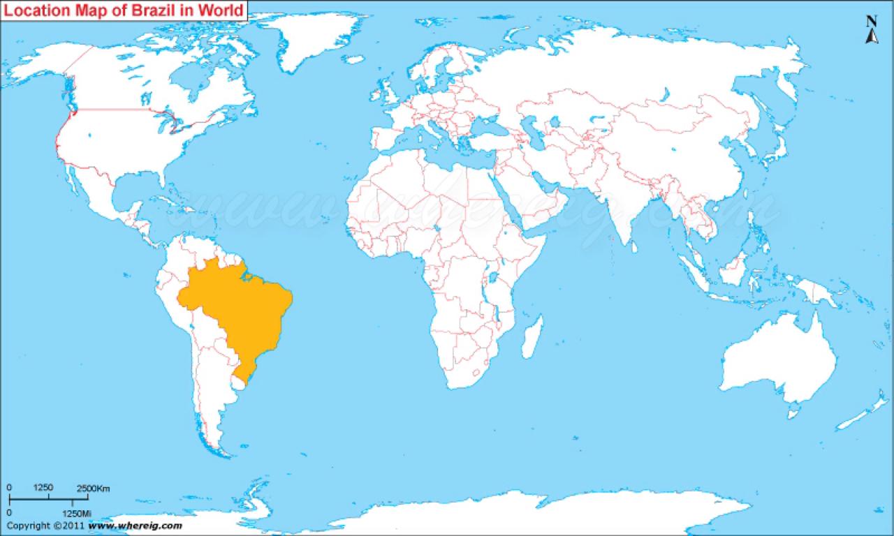 Бразильская карта мира
