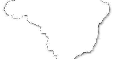 Карта Бразилии контур