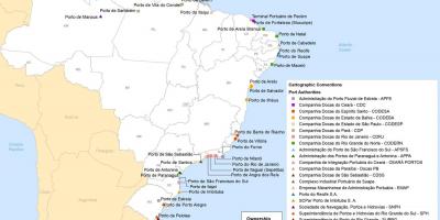 Карта Бразилии портов